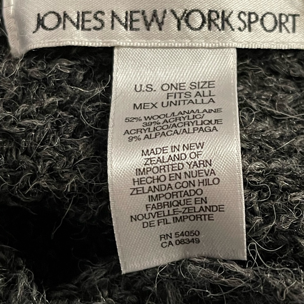 Jones New York Sport Grey Woolen Poncho - Picture 3 of 3